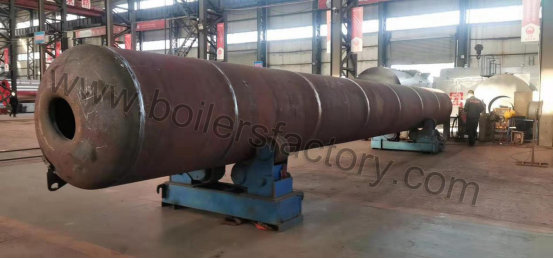 The welding site of 40t/h coal fired boiler drum