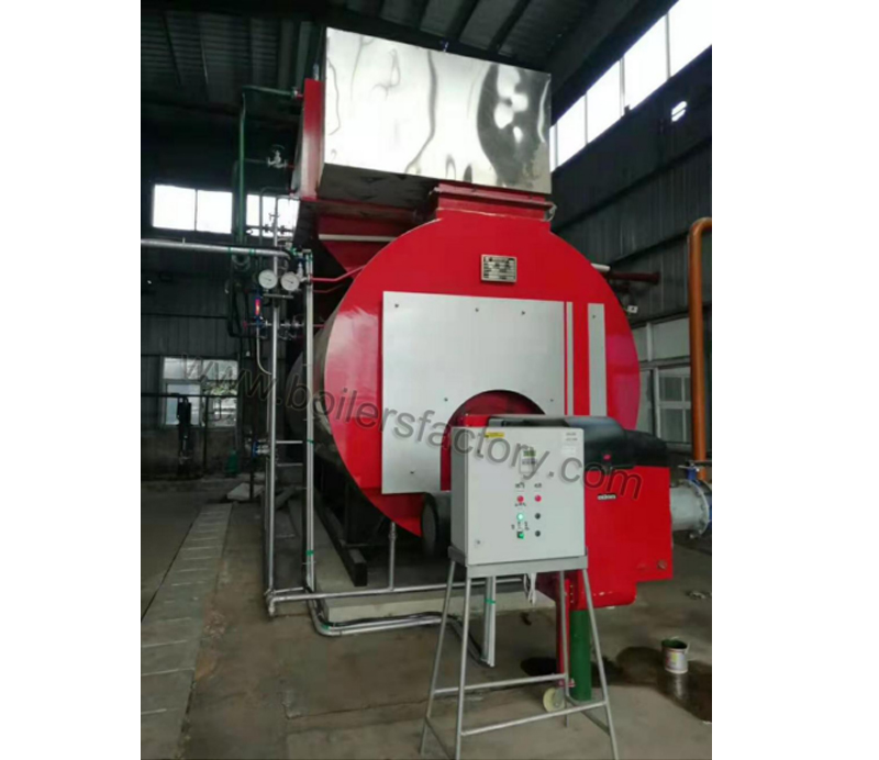 10t/h gas fired low nitrogen steam boiler is finished with installation